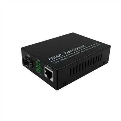 Pemancar Serat Konverter Media 10/100/1000Base